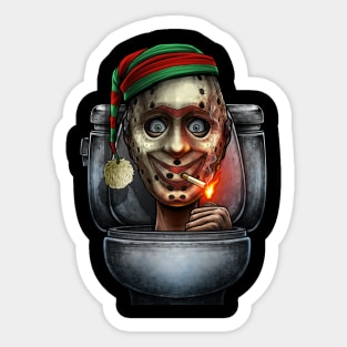 Horror toilet Monster #5 Sticker